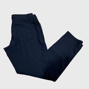 Lululemon ABC Classic Fit Warpstreme Pants Stretch 32x32 Mens Navy Blue M5583S